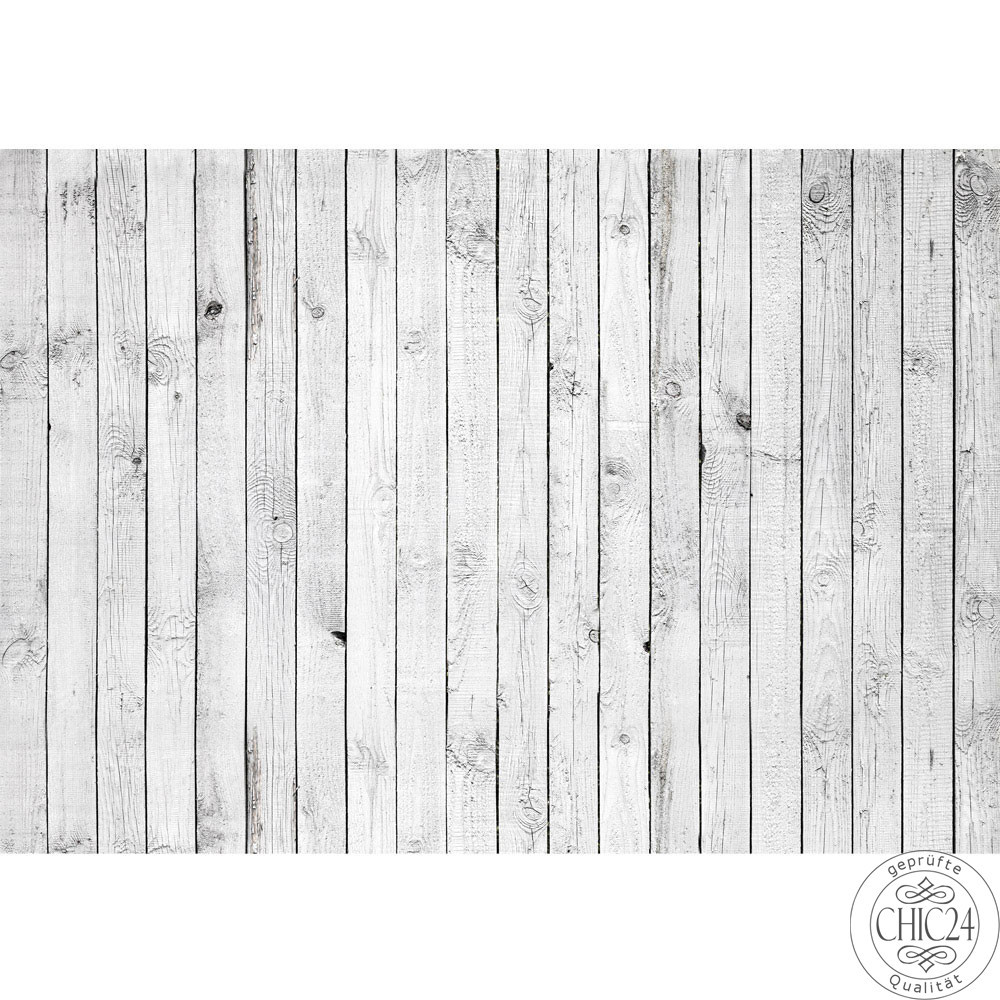 Vlies Fototapete no. 85 | White painted Wooden Wall Holz Tapete Holzoptik Holzwand Holzpaneel weies Holz wei