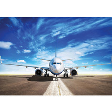 Fototapete Flugzeug Flughafen Himmel Transportmittel Wolken Reise no. 4512