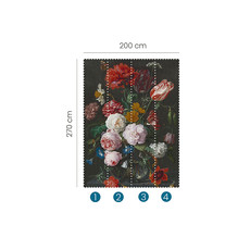 Fototapete Flowers in a glass vase 2503V-11