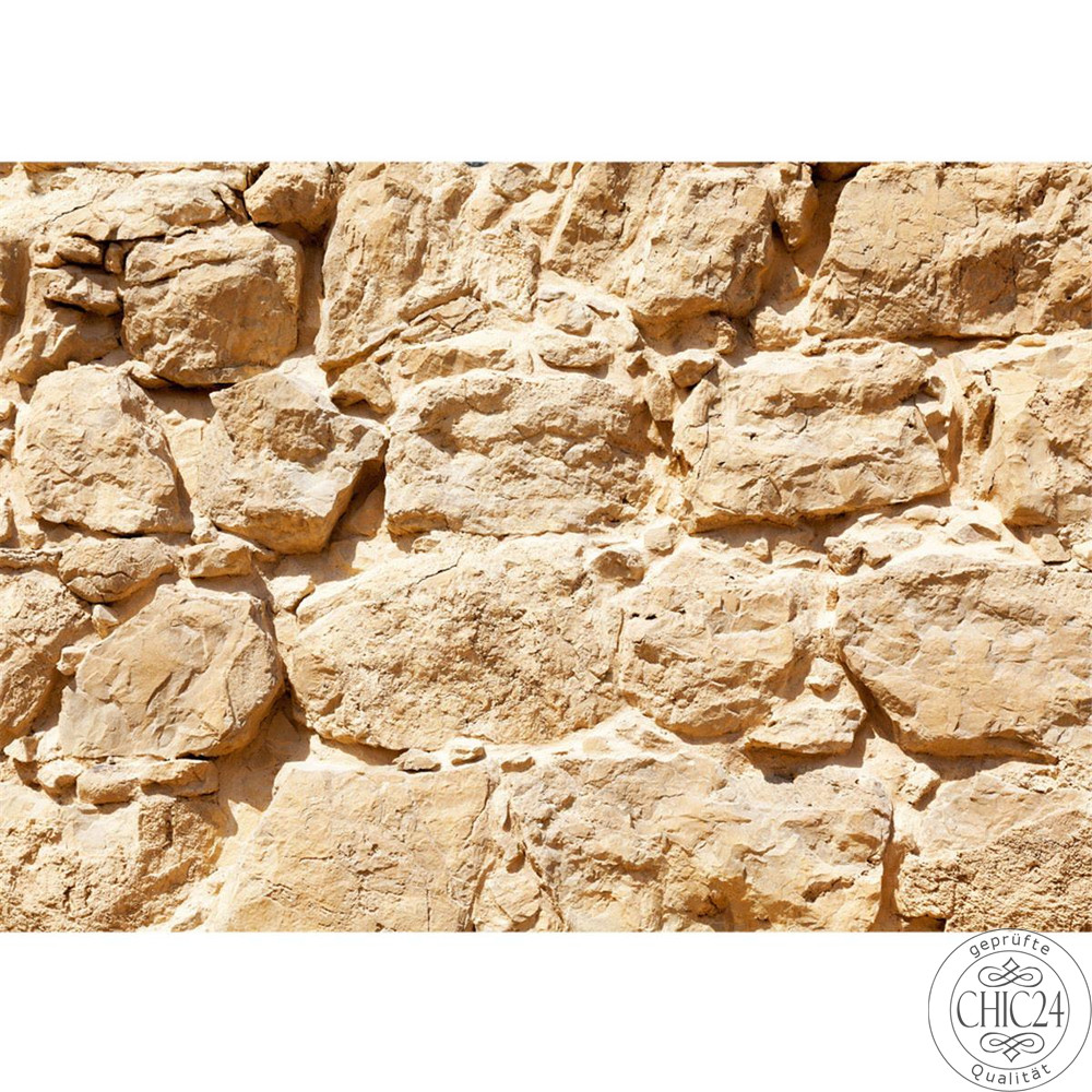 Vlies Fototapete no. 25 | Rock Stone Wall Steinwand Tapete Steinwand Steinoptik Stein Steine Wand Wall beige