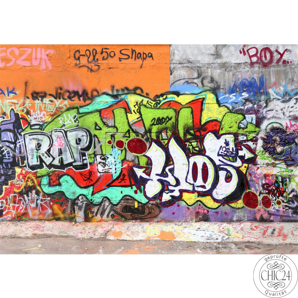 Fototapete Kinderzimmer Graffiti Streetart Graffitti Sprayer bunt no. 32