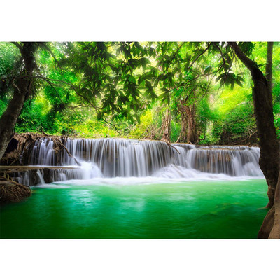 Vlies Fototapete no. 67 | Deep Forest Waterfalls Natur...