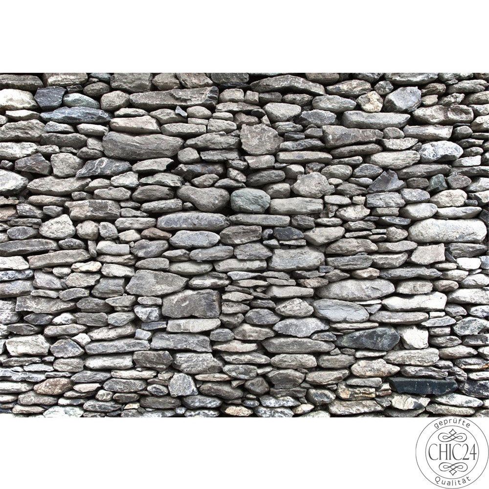 Vlies Fototapete no. 72 | Rocky Stone WallSteinwand Tapete Steinwand Steinoptik Stein Steine Wand Wall 3D braun