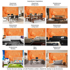 Vlies Fototapete no. 108 | Wall of orange shades Kunst Tapete Wand Spachtel Hintergrund farbige Wand orange orange