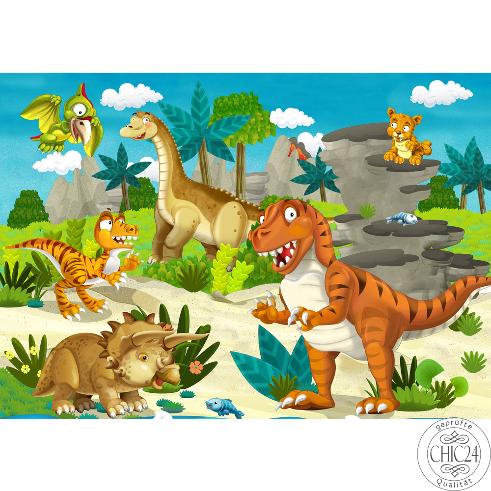 Fototapete Kinderzimmer Dino Dinosaurier Urzeit Trex no. 119