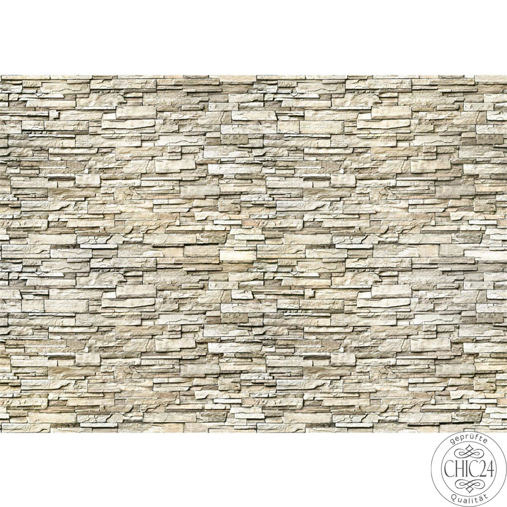 Vlies Fototapete no. 146 | Noble Stone Wall 2 - beige - anreihbar Steinwand Tapete Steinoptik Stein Wand Wall beige