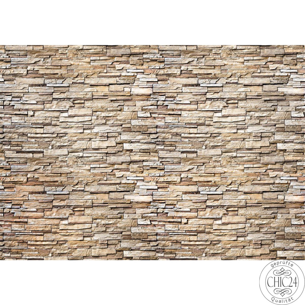 Vlies Fototapete no. 147 | Noble Stone Wall 2 - natural - anreihbar Steinwand Tapete Steinoptik Stein Wand Wall natur