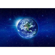 Vlies Fototapete no. 231 | Welt Tapete Erde Weltraum Planet Blau rosa