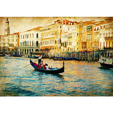 Fototapete Venedig Kanal Italien Boot Wasser no. 240