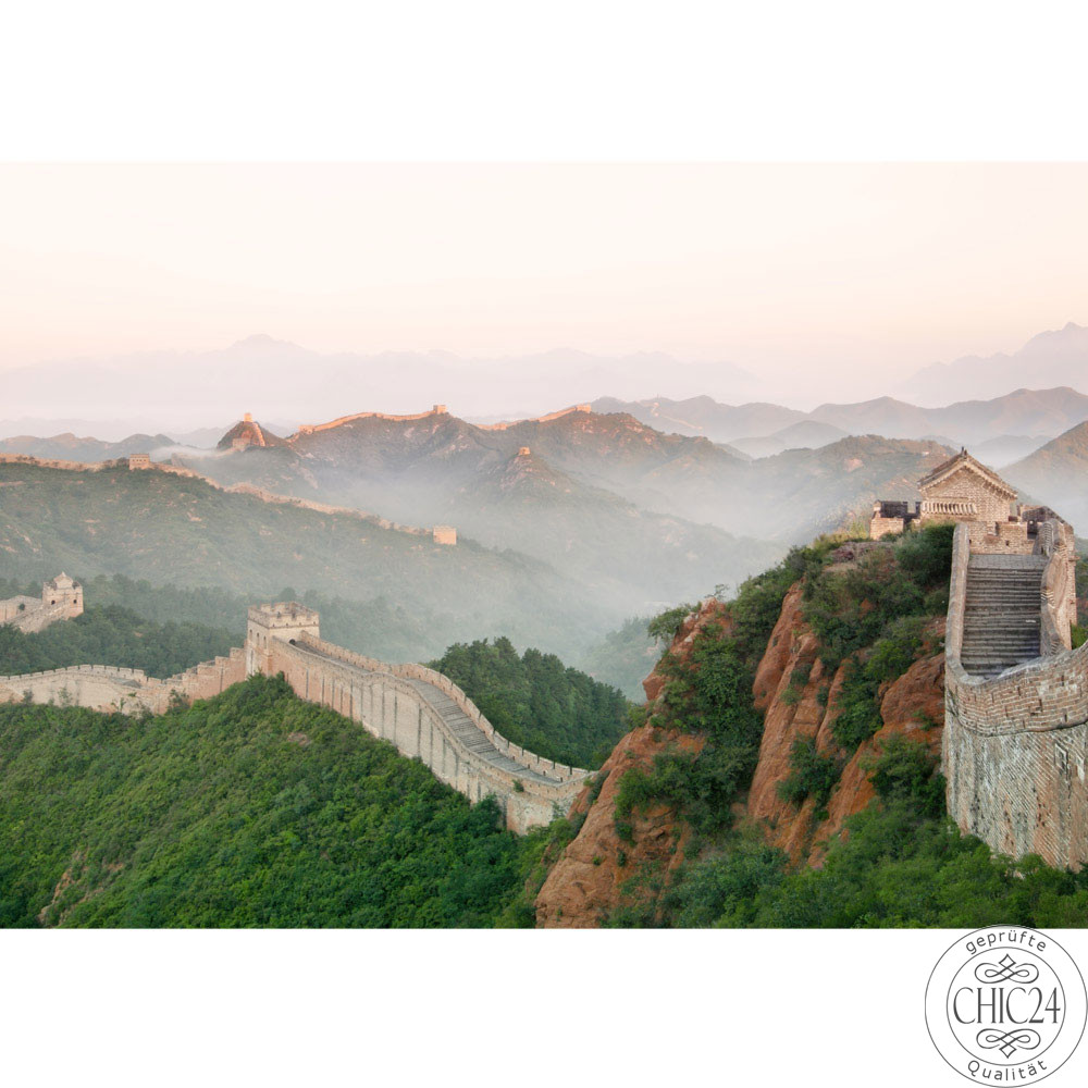 Vlies Fototapete no. 251 | China Tapete China Mauer Steine Natur Ausblick grau