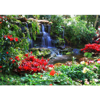 Vlies Fototapete no. 448 | Wald Tapete Wasserfall Urwald...