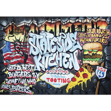 Vlies Fototapete no. 600 | Graffiti Tapete Kindertapete Graffiti Schriftzug USA bunt