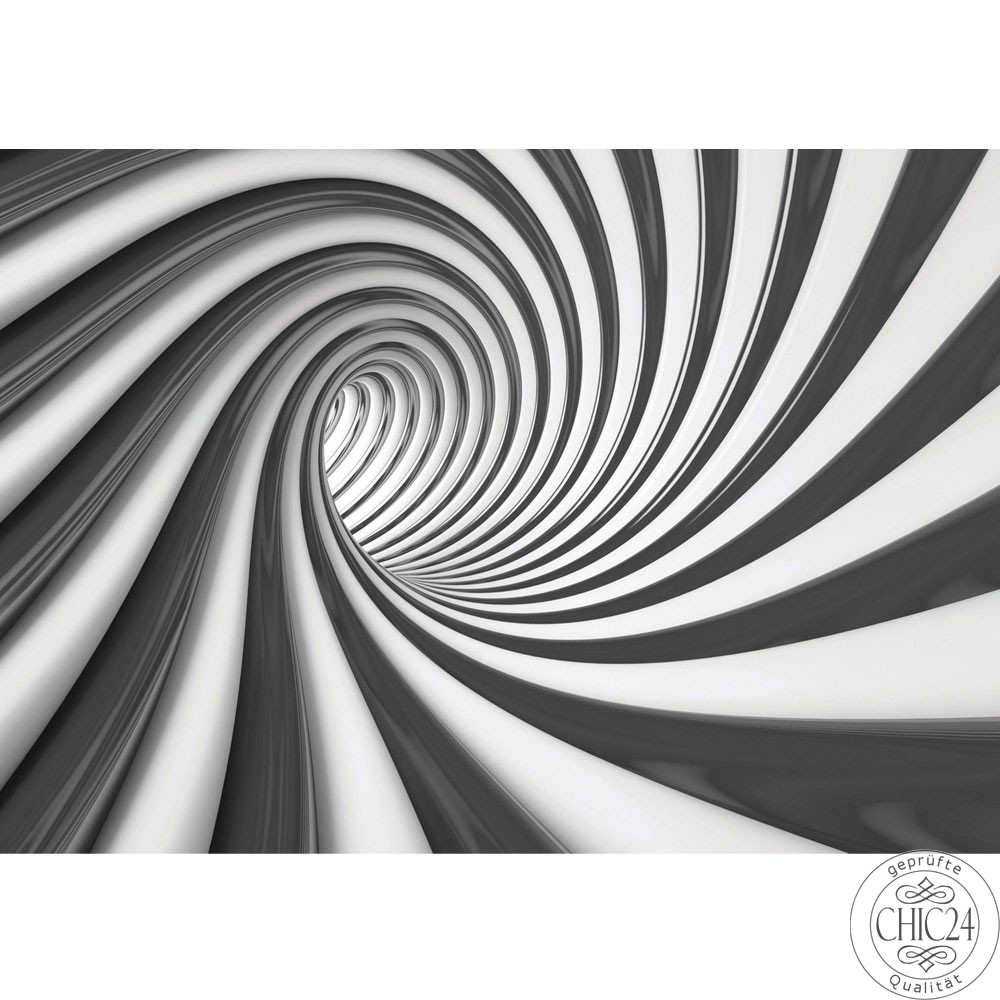 Fototapete Abstrakt Tunnel Streifen Illusionen no. 611