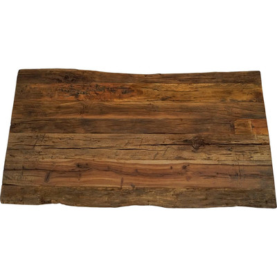 Tischplatte aus Recyclingholz 130x70