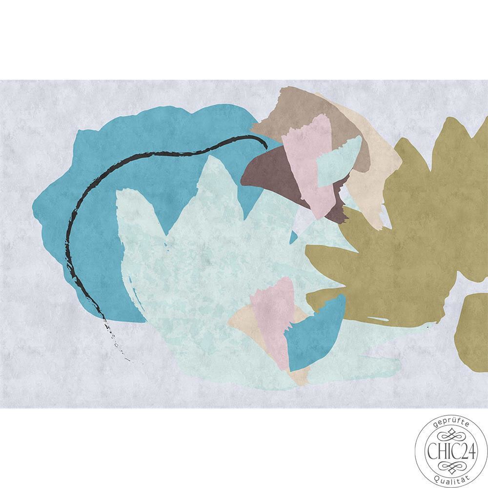 Design Tapeten floral collage 1