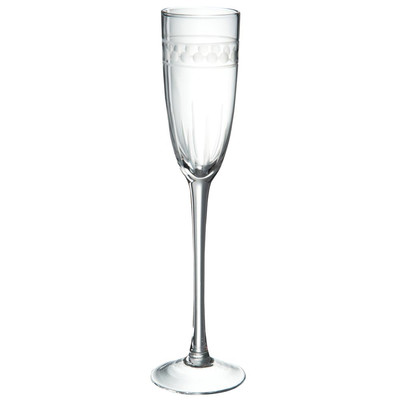 Sektglas mit Punkten Glas Transparent (6x6x26cm)