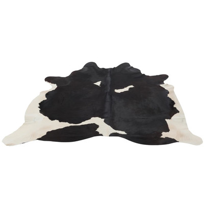 KUHHAUT Leder Schwarz/Weiss 3-4M� (230x240x2cm)