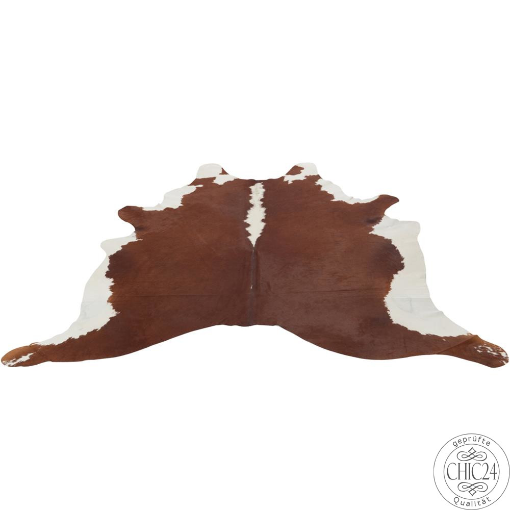 COW SKIN LEATHER BROWN/WHITE 3-4M