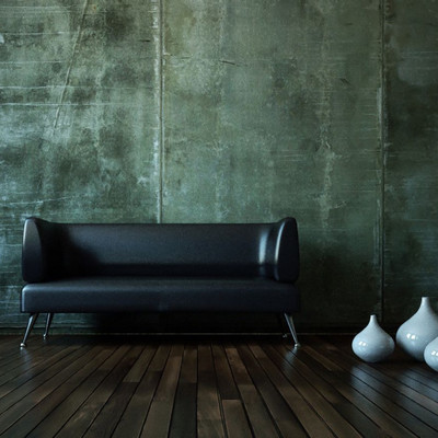 Betontapete fein grn