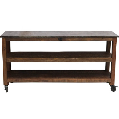 Dekorativer, alter Schreibtisch aus Holz